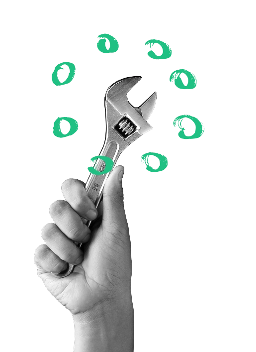 Arm holding a shopping cart